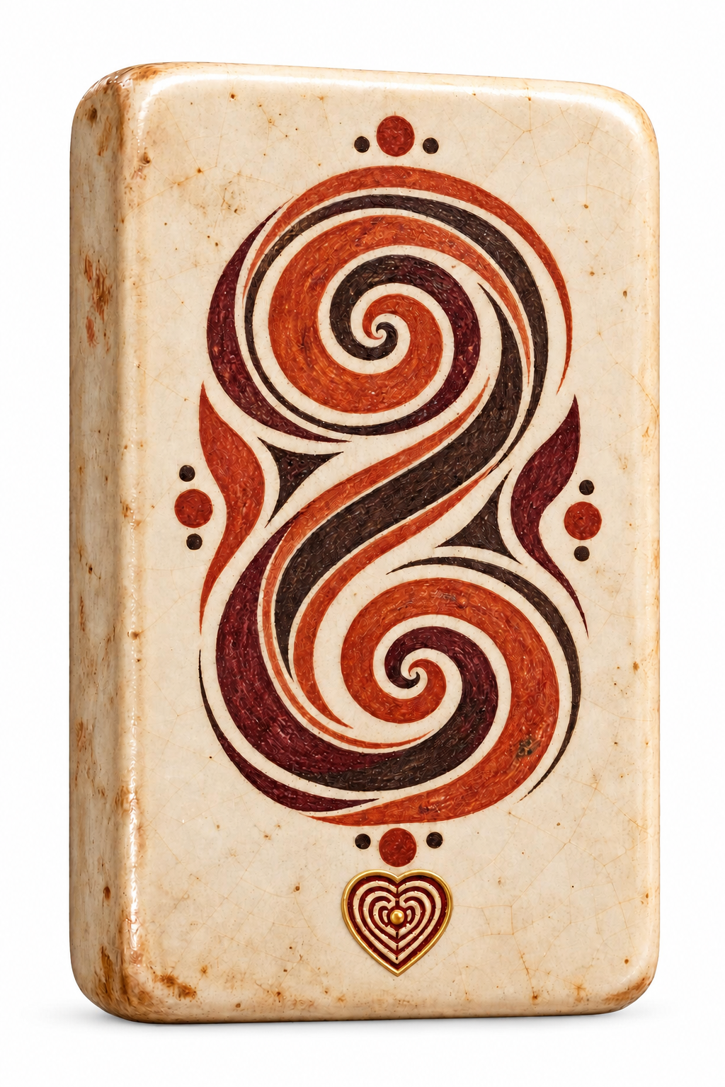 An artefact tile containing a fragment of the Secret Code